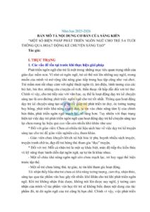SKKN Một số biện pháp phát triển ngôn ngữ cho trẻ 5–6 tuổi thông qua hoạt động kể chuyện sáng tạo.